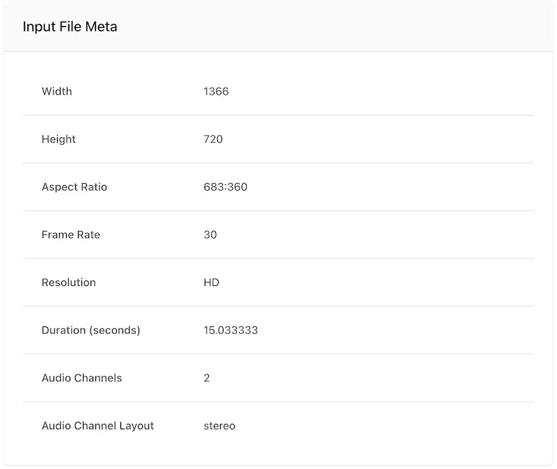 Input File Meta Input File Meta