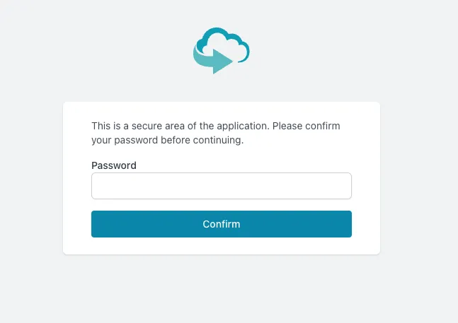 Password confirmation Password confirmation