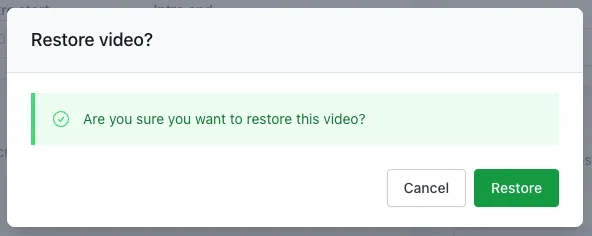 Restore video Restore Video